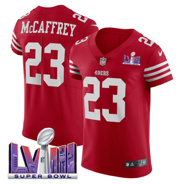 Men's 49ers Super Bowl LVIII Gold Patch Vapor Elite Jersey - All Stitched - Image 11