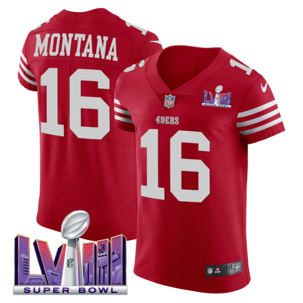 Men's 49ers Super Bowl LVIII Gold Patch Vapor Elite Jersey - All Stitched - Image 18