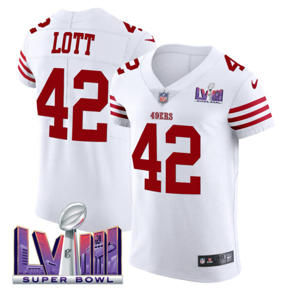 Men's 49ers Super Bowl LVIII Gold Patch Vapor Elite Jersey - All Stitched - Image 29