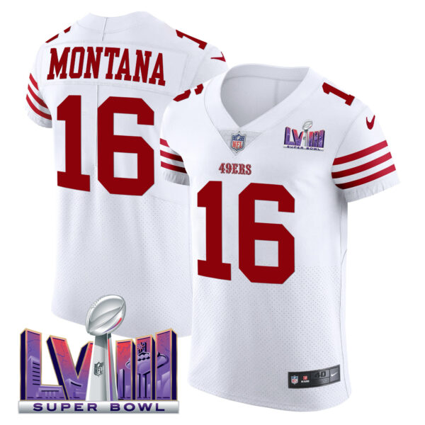 Men's 49ers Super Bowl LVIII Gold Patch Vapor Elite Jersey - All Stitched - Image 28
