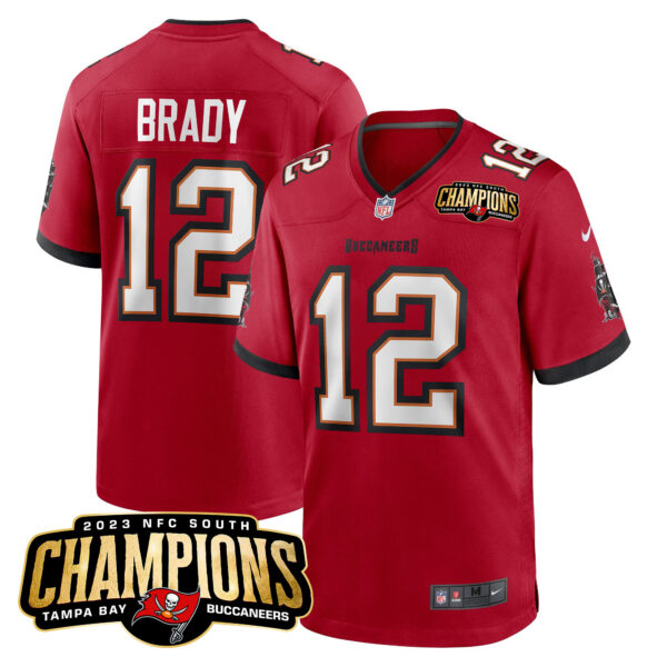 Men's Buccaneers 2023 NFC South Champions Patch Game Jersey - All Stitched - Image 9