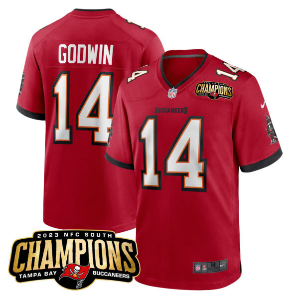 Men's Buccaneers 2023 NFC South Champions Patch Game Jersey - All Stitched - Image 10
