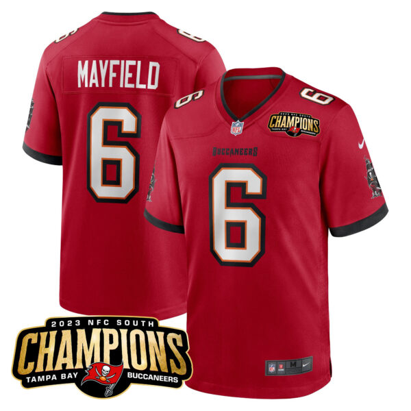 Men's Buccaneers 2023 NFC South Champions Patch Game Jersey - All Stitched - Image 11