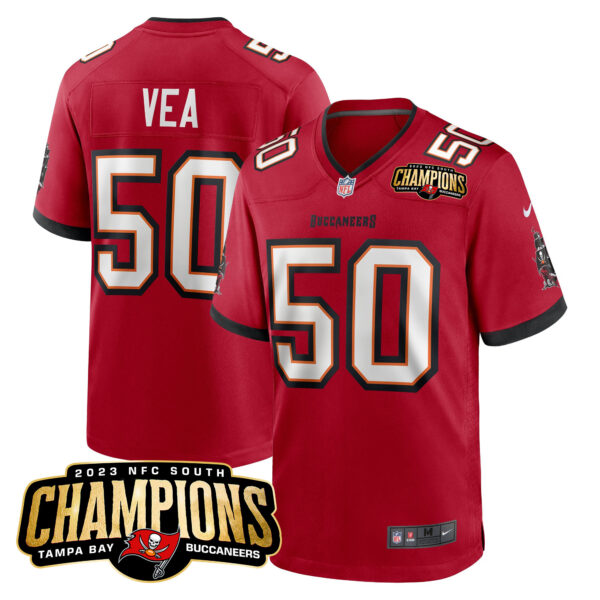 Men's Buccaneers 2023 NFC South Champions Patch Game Jersey - All Stitched - Image 12