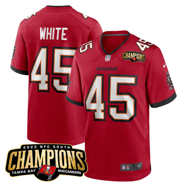 Men's Buccaneers 2023 NFC South Champions Patch Game Jersey - All Stitched - Image 14