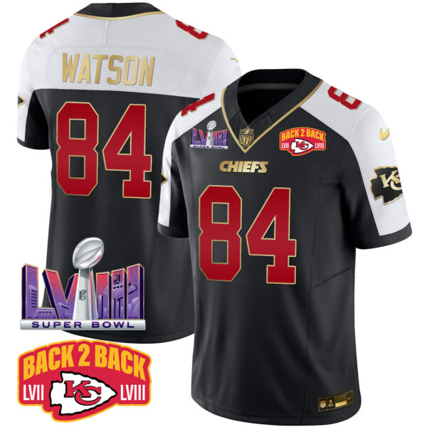 Men's Chiefs Super Bowl LVIII & Back 2 Back Patch Vapor Jersey - All Stitched - Image 5