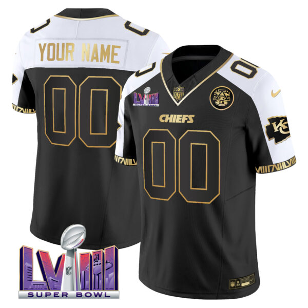Chiefs Super Bowl LVIII Pattern Vapor Custom Jersey - All Stitched - Image 4