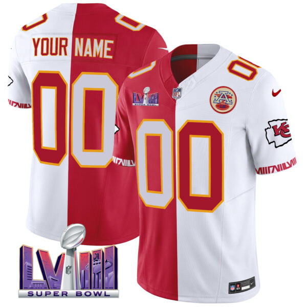Chiefs Super Bowl LVIII Pattern Vapor Custom Jersey - All Stitched - Image 5