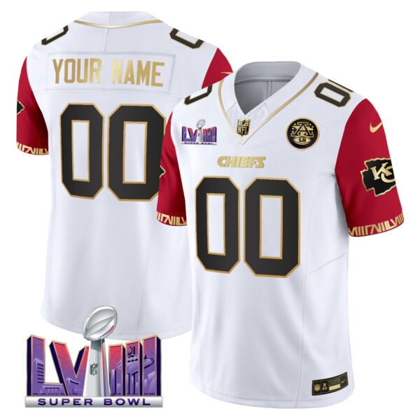 Chiefs Super Bowl LVIII Pattern Vapor Custom Jersey - All Stitched - Image 6