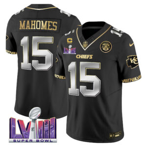 Men's Chiefs Super Bowl LVIII Pattern Vapor Jersey - All Stitched