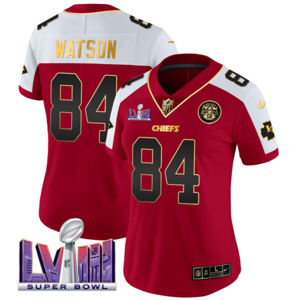 Women's Chiefs Super Bowl LVIII Patch Vapor Jersey - All Stitched - Image 12