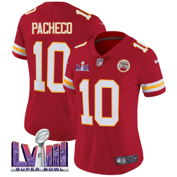 Women's Chiefs Super Bowl LVIII Patch Vapor Jersey - All Stitched - Image 39