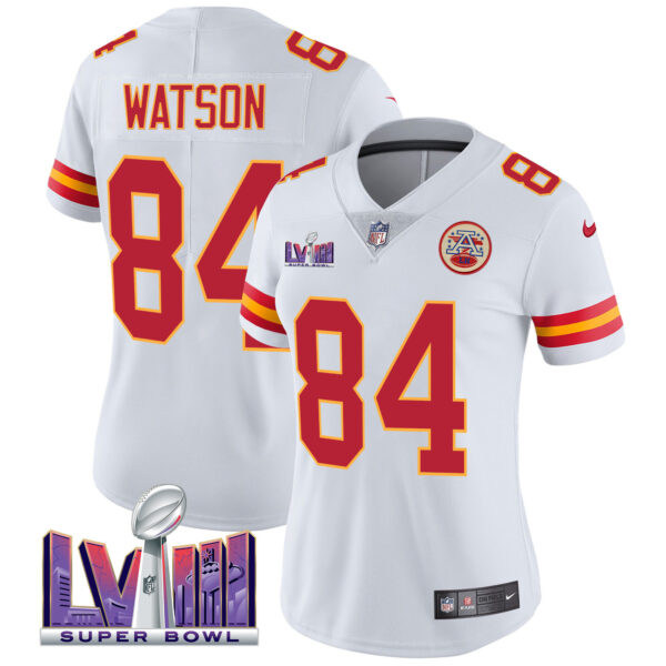 Women's Chiefs Super Bowl LVIII Patch Vapor Jersey - All Stitched - Image 47