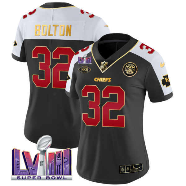 Women's Chiefs Super Bowl LVIII Patch Vapor Jersey V2- All Stitched - Image 6