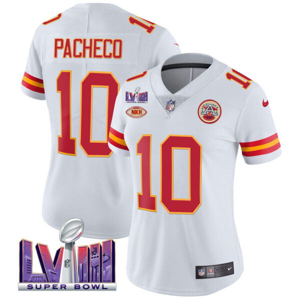 Women's Chiefs Super Bowl LVIII Patch Vapor Jersey V2- All Stitched - Image 46