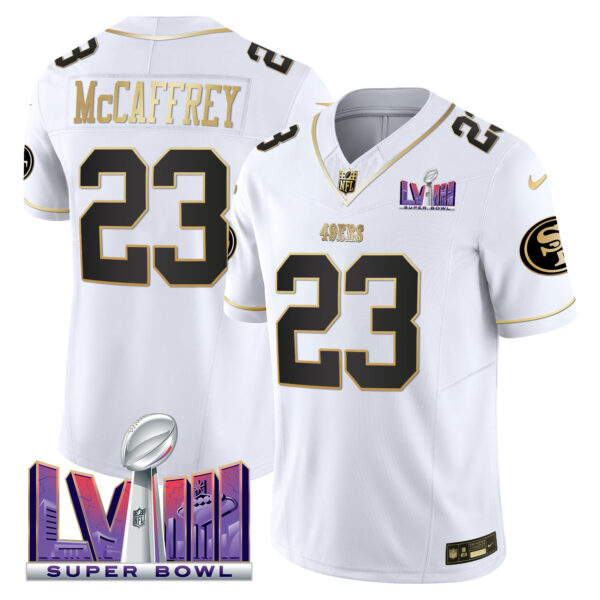 Men's 49ers Super Bowl LVIII Patch Vapor Jersey V2 - All Stitched - Image 21