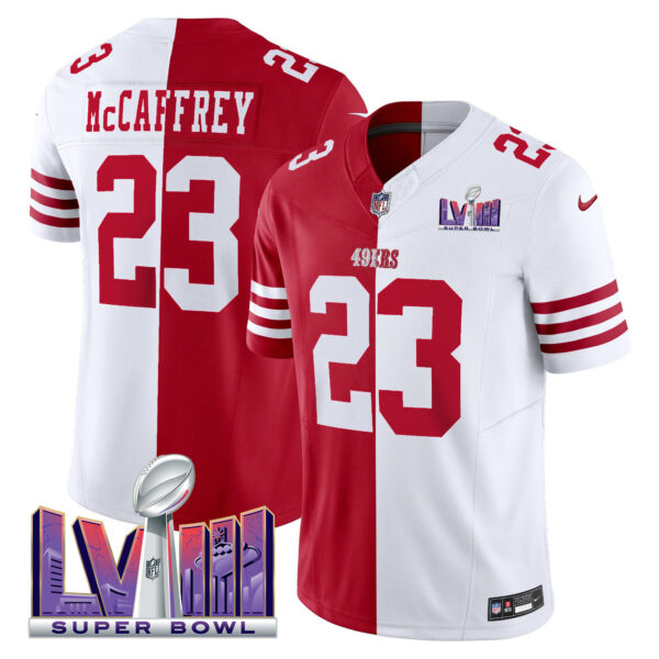 Men's 49ers Super Bowl LVIII Patch Vapor Jersey V2 - All Stitched - Image 31
