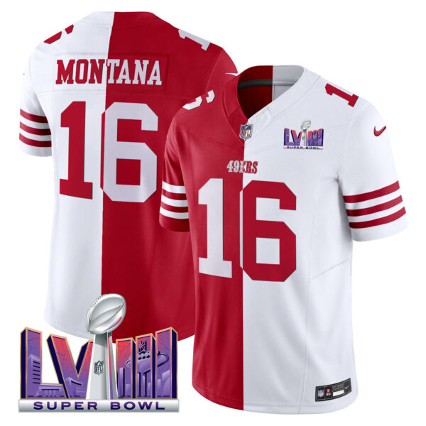 Men's 49ers Super Bowl LVIII Patch Vapor Jersey V2 - All Stitched - Image 38