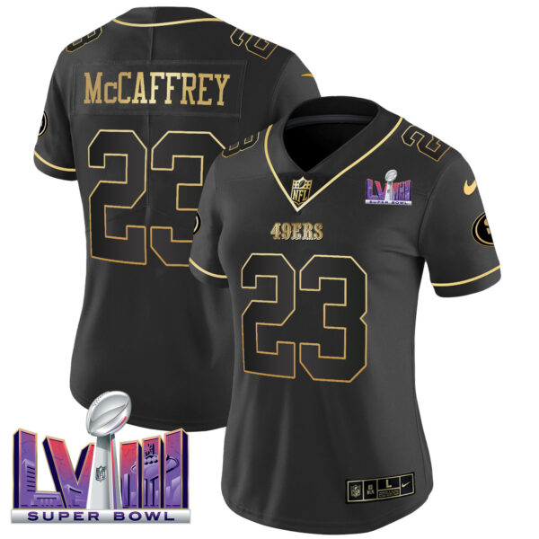 Women's 49ers Super Bowl LVIII Patch Vapor Jersey V2 - All Stitched - Image 11