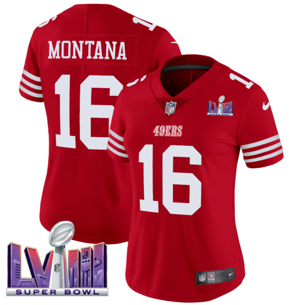Women's 49ers Super Bowl LVIII Patch Vapor Limited Jersey - All Stitched - Image 18