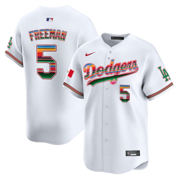 Men's Los Angeles Dodgers Mexico Vapor Premier Limited Jersey - All Stitched - Image 4