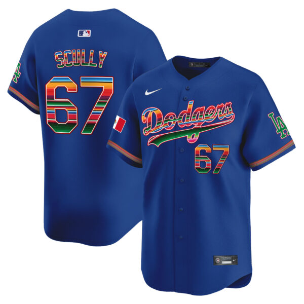 Men's Los Angeles Dodgers Mexico Vapor Premier Limited Jersey - All Stitched - Image 13