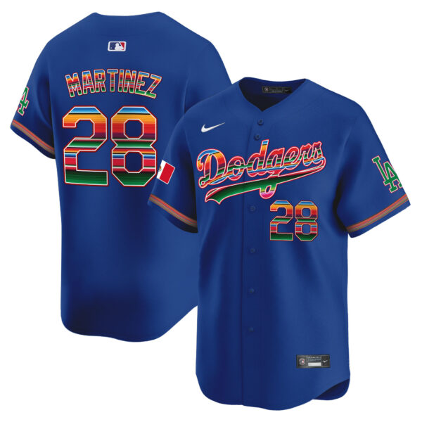 Men's Los Angeles Dodgers Mexico Vapor Premier Limited Jersey - All Stitched - Image 14