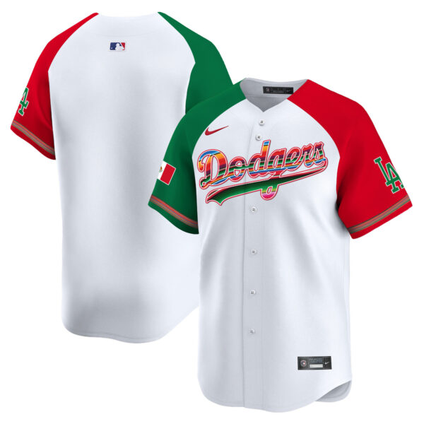 Men's Los Angeles Dodgers Mexico Vapor Premier Limited Jersey - All Stitched - Image 32