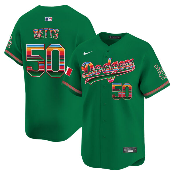 Men's Los Angeles Dodgers Mexico Vapor Premier Limited Jersey - All Stitched - Image 35