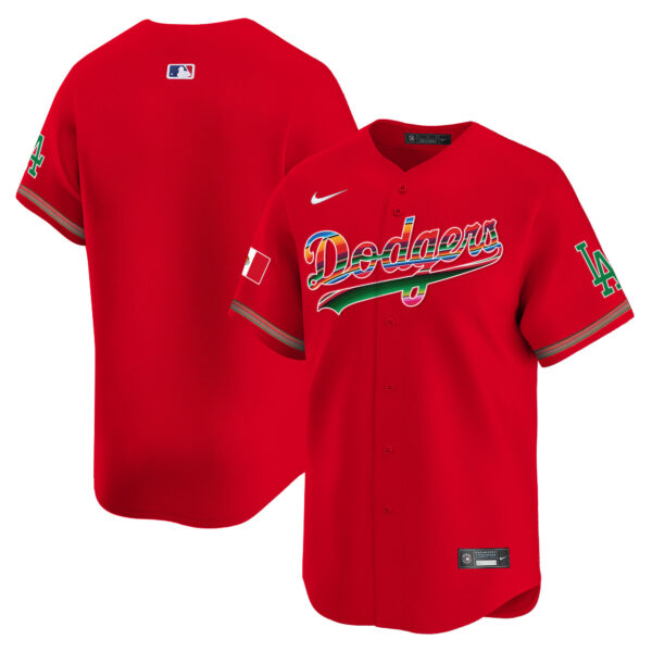 Men's Los Angeles Dodgers Mexico Vapor Premier Limited Jersey - All Stitched - Image 48