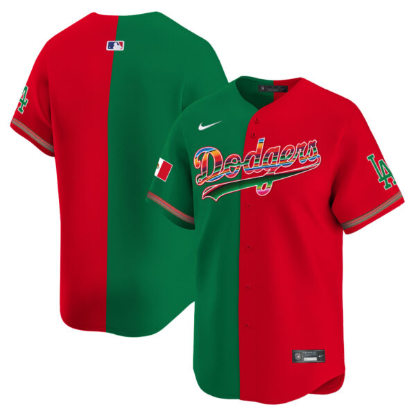 Men's Los Angeles Dodgers Mexico Vapor Premier Limited Jersey - All Stitched - Image 56