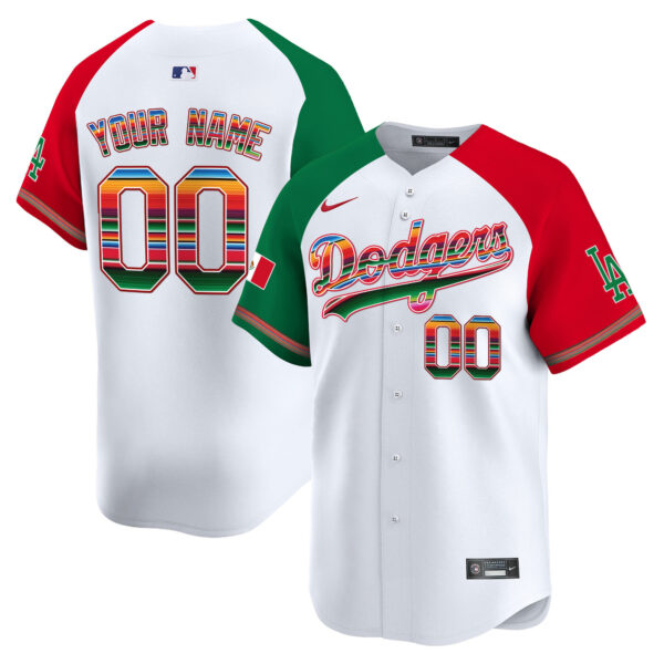 Los Angeles Dodgers Mexico Vapor Premier Limited Custom Jersey - All Stitched - Image 4