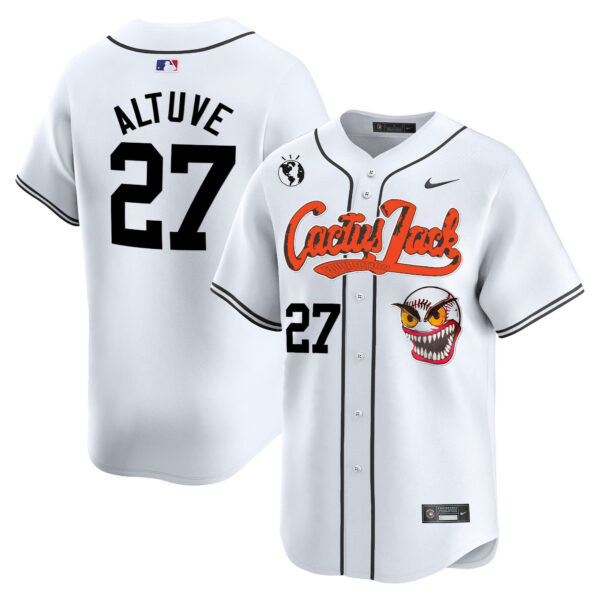Men's Houston Astros Cactus Jack Vapor Premier Limited Jersey - Stitched - Image 14
