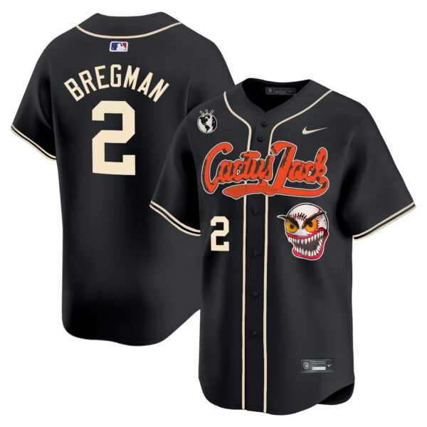 Men's Houston Astros Cactus Jack Vapor Premier Limited Jersey - Stitched - Image 22