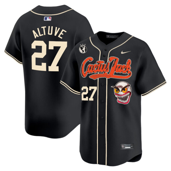Men's Houston Astros Cactus Jack Vapor Premier Limited Jersey - Stitched - Image 23