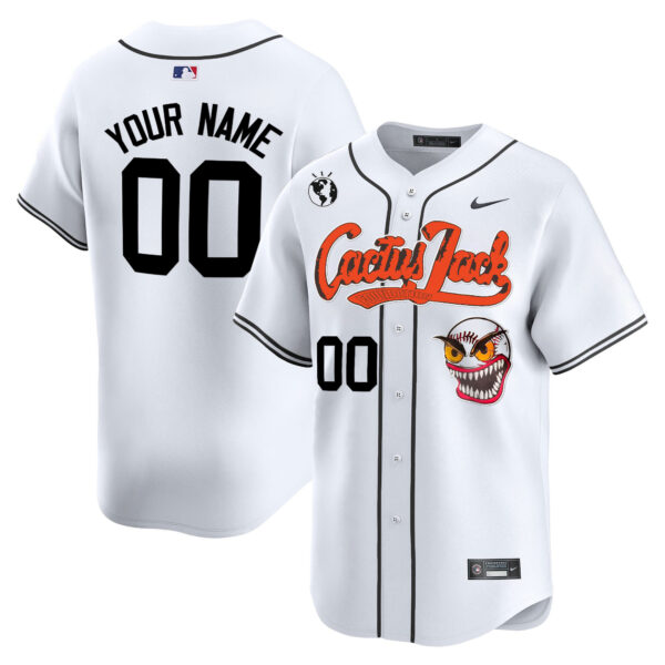 Houston Astros Cactus Jack Vapor Premier Limited Custom Jersey - Stitched - Image 2