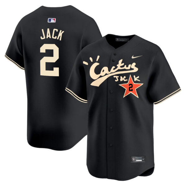 Men's Houston Astros Cactus Jack Vapor Premier Limited Jersey V2 - Stitched - Image 20