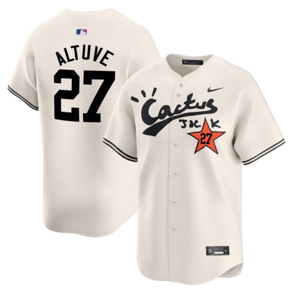 Men's Houston Astros Cactus Jack Vapor Premier Limited Jersey V2 - Stitched - Image 5