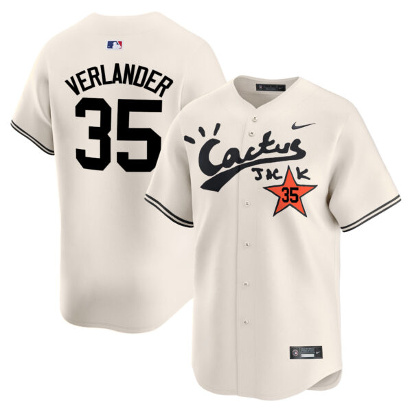 Men's Houston Astros Cactus Jack Vapor Premier Limited Jersey V2 - Stitched - Image 7