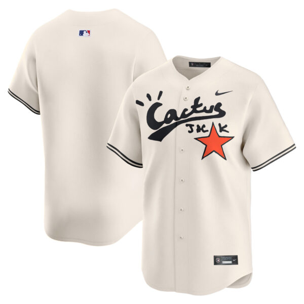 Men's Houston Astros Cactus Jack Vapor Premier Limited Jersey V2 - Stitched - Image 9