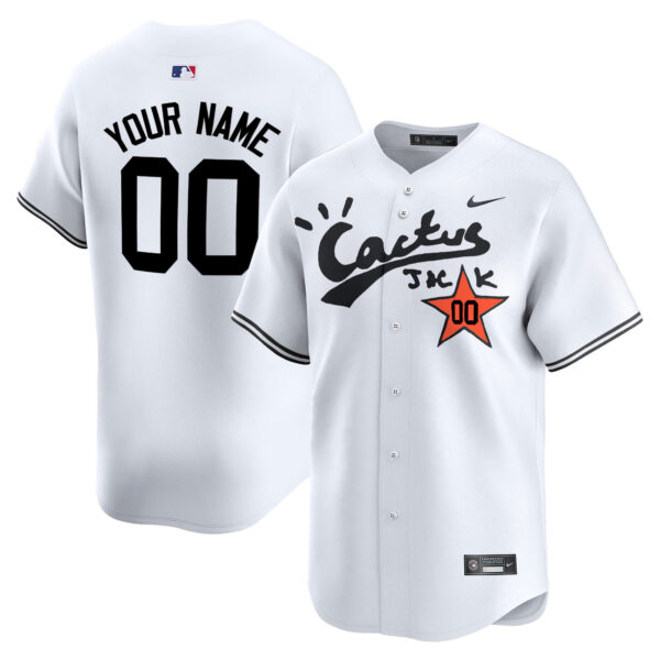 Houston Astros Cactus Jack Vapor Premier Limited Custom Jersey V2 - Stitched - Image 2