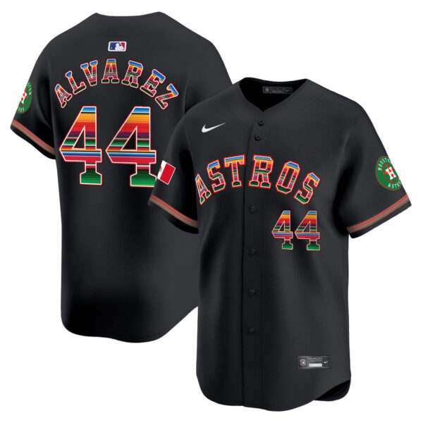 Men's Houston Astros Mexico Vapor Premier Limited Jersey - All Stitched - Image 13
