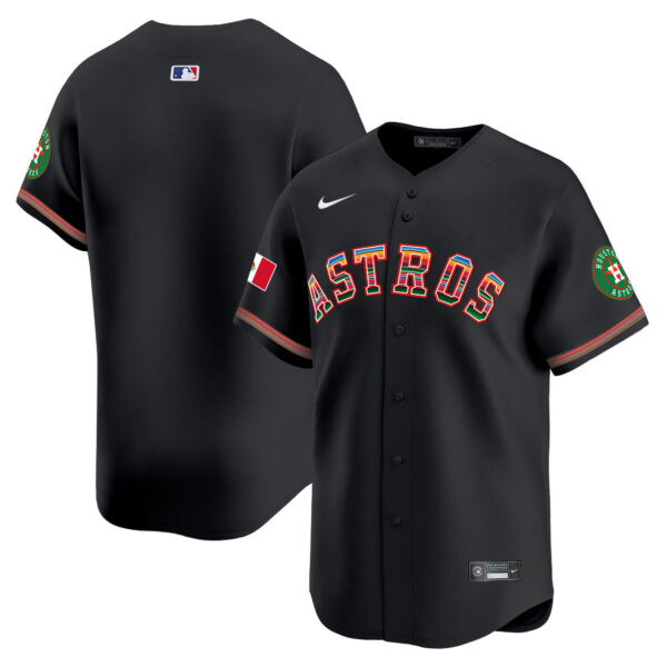 Men's Houston Astros Mexico Vapor Premier Limited Jersey - All Stitched - Image 16