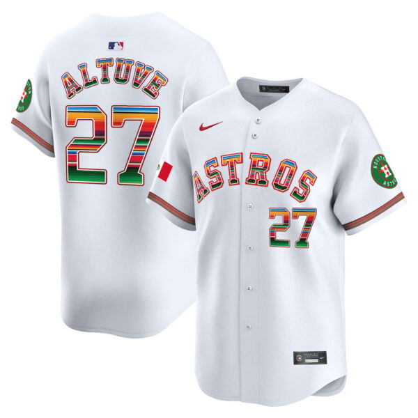 Men's Houston Astros Mexico Vapor Premier Limited Jersey - All Stitched - Image 3