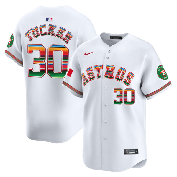 Men's Houston Astros Mexico Vapor Premier Limited Jersey - All Stitched - Image 6