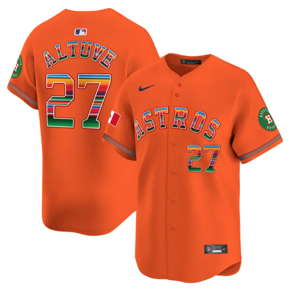 Men's Houston Astros Mexico Vapor Premier Limited Jersey - All Stitched - Image 19