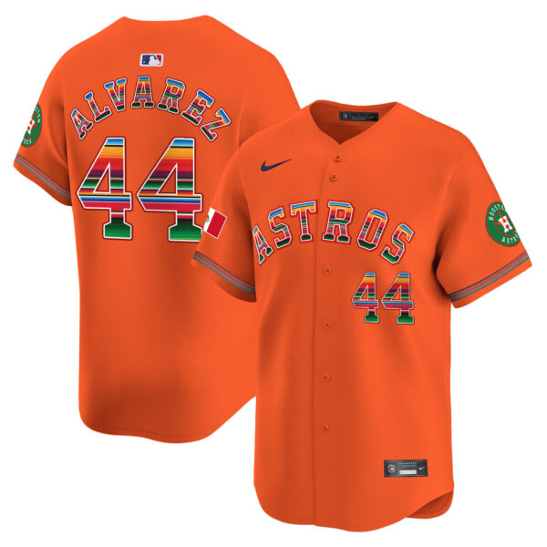 Men's Houston Astros Mexico Vapor Premier Limited Jersey - All Stitched - Image 21