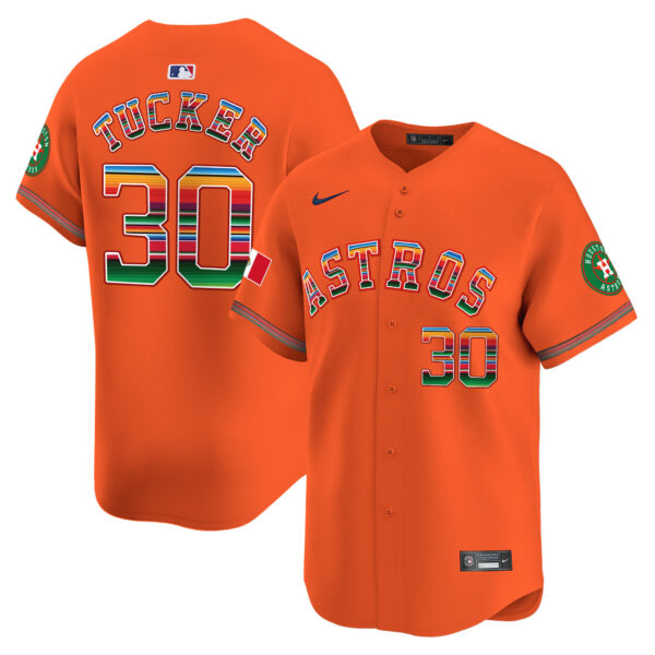 Men's Houston Astros Mexico Vapor Premier Limited Jersey - All Stitched - Image 22