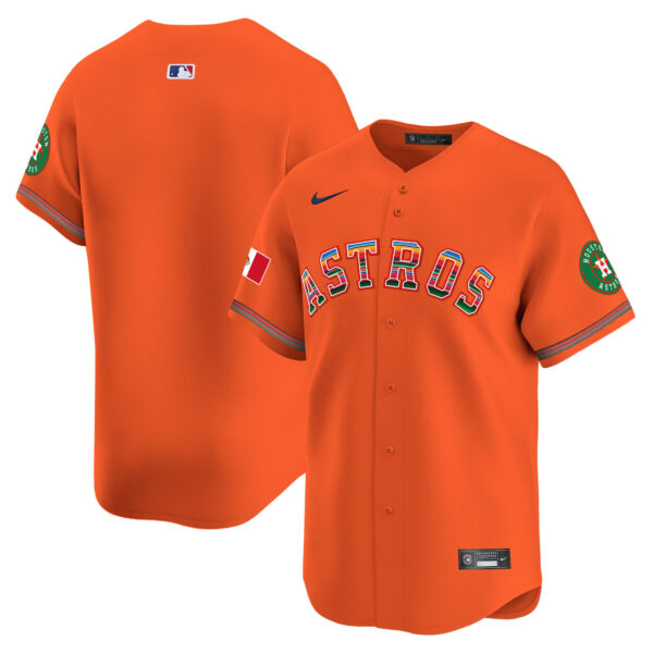 Men's Houston Astros Mexico Vapor Premier Limited Jersey - All Stitched - Image 24