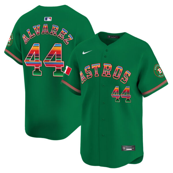 Men's Houston Astros Mexico Vapor Premier Limited Jersey - All Stitched - Image 29